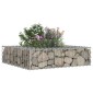 vidaXL Ανασηκωμένο κρεβάτι gabion 80 x 80 x 20 cm Ασημί