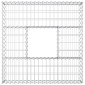 vidaXL Ανασηκωμένο κρεβάτι gabion 100 x 100 x 20 cm Ασημί