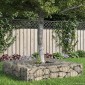 vidaXL Ανασηκωμένο κρεβάτι gabion 100 x 100 x 20 cm Ασημί