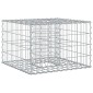 vidaXL Ανασηκωμένο κρεβάτι gabion 60 x 60 x 40 cm Ασημί