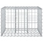 vidaXL Ανασηκωμένο κρεβάτι gabion 60 x 60 x 40 cm Ασημί