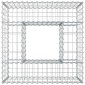 vidaXL Ανασηκωμένο κρεβάτι gabion 80 x 80 x 40 cm Ασημί