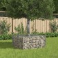 vidaXL Ανασηκωμένο κρεβάτι gabion 80 x 80 x 40 cm Ασημί