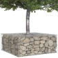 vidaXL Ανασηκωμένο κρεβάτι gabion 100 x 100 x 40 cm Ασημί