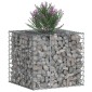 vidaXL Ανασηκωμένο κρεβάτι gabion 60 x 60 x 55 εκ Ασημί