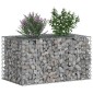 vidaXL Ανασηκωμένο κρεβάτι gabion 100 x 60 x 55 εκ Ασημί