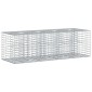 vidaXL Ανασηκωμένο κρεβάτι gabion 180 x 60 x 55 εκ Ασημί
