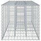 vidaXL Ανασηκωμένο κρεβάτι gabion 180 x 60 x 55 εκ Ασημί