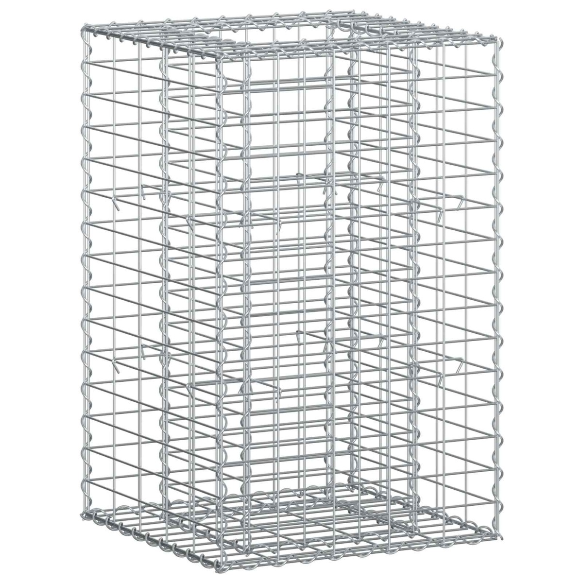 vidaXL Ανασηκωμένο κρεβάτι gabion 50 x 50 x 80 cm Ασημί