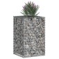 vidaXL Ανασηκωμένο κρεβάτι gabion 50 x 50 x 80 cm Ασημί