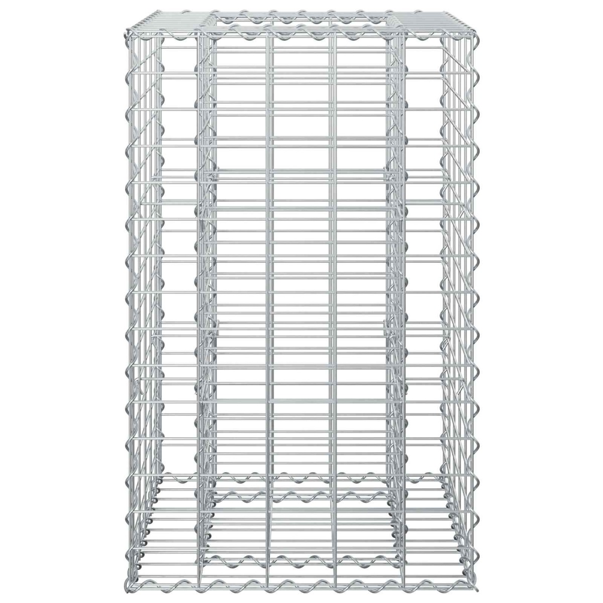 vidaXL Ανασηκωμένο κρεβάτι gabion 50 x 50 x 80 cm Ασημί