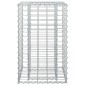 vidaXL Ανασηκωμένο κρεβάτι gabion 50 x 50 x 80 cm Ασημί