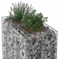 vidaXL Ανασηκωμένο κρεβάτι gabion 90 x 50 x 80 εκ Ασημί
