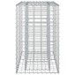 vidaXL Ανασηκωμένο κρεβάτι gabion 90 x 50 x 80 εκ Ασημί