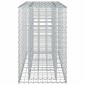vidaXL Ανασηκωμένο κρεβάτι gabion 130 x 50 x 80 cm Ασημί