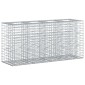 vidaXL Ανασηκωμένο κρεβάτι gabion 170 x 50 x 80 εκ Ασημί