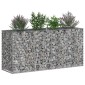 vidaXL Ανασηκωμένο κρεβάτι gabion 170 x 50 x 80 εκ Ασημί