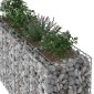 vidaXL Ανασηκωμένο κρεβάτι gabion 170 x 50 x 80 εκ Ασημί