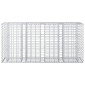 vidaXL Ανασηκωμένο κρεβάτι gabion 170 x 50 x 80 εκ Ασημί