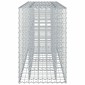 vidaXL Ανασηκωμένο κρεβάτι gabion 170 x 50 x 80 εκ Ασημί