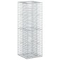 vidaXL Ανασηκωμένο κρεβάτι gabion 50 x 50 x 150 εκ Ασημί