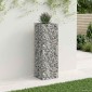 vidaXL Ανασηκωμένο κρεβάτι gabion 50 x 50 x 150 εκ Ασημί