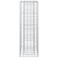 vidaXL Ανασηκωμένο κρεβάτι gabion 50 x 50 x 150 εκ Ασημί