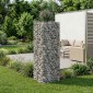 vidaXL Ανασηκωμένο κρεβάτι gabion 50 x 50 x 150 εκ Ασημί