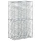 vidaXL Ανασηκωμένο κρεβάτι gabion 90 x 50 x 150 εκ Ασημί