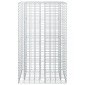 vidaXL Ανασηκωμένο κρεβάτι gabion 90 x 50 x 150 εκ Ασημί
