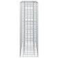vidaXL Ανασηκωμένο κρεβάτι gabion 90 x 50 x 150 εκ Ασημί