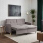 vidaXL Καναπές Κρεβάτι Taupe Ύφασμα
