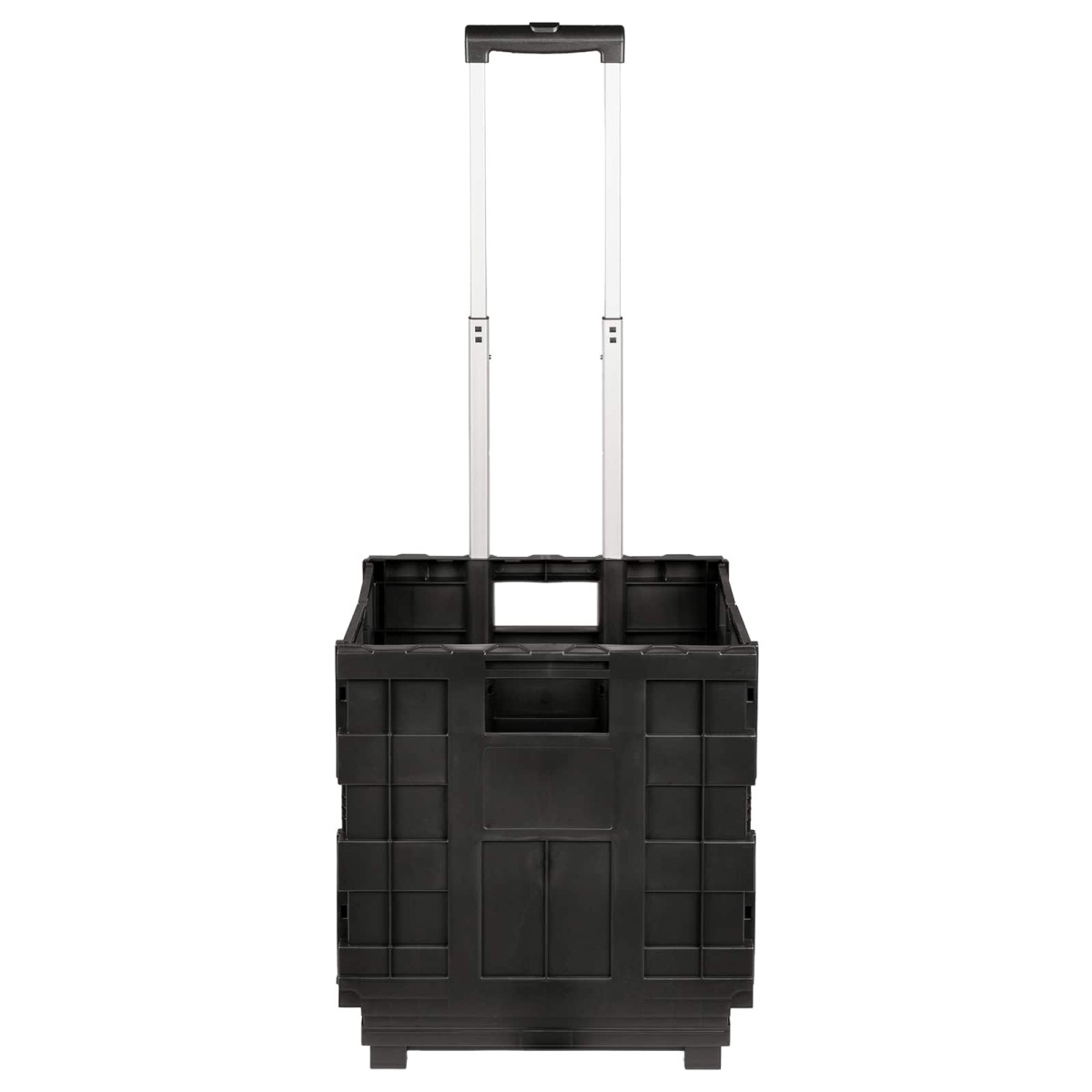 vidaXL Καρότσι Μαύρο και Κόκκινο 35 x 39 x 92 εκ. PP και Ελασμερ