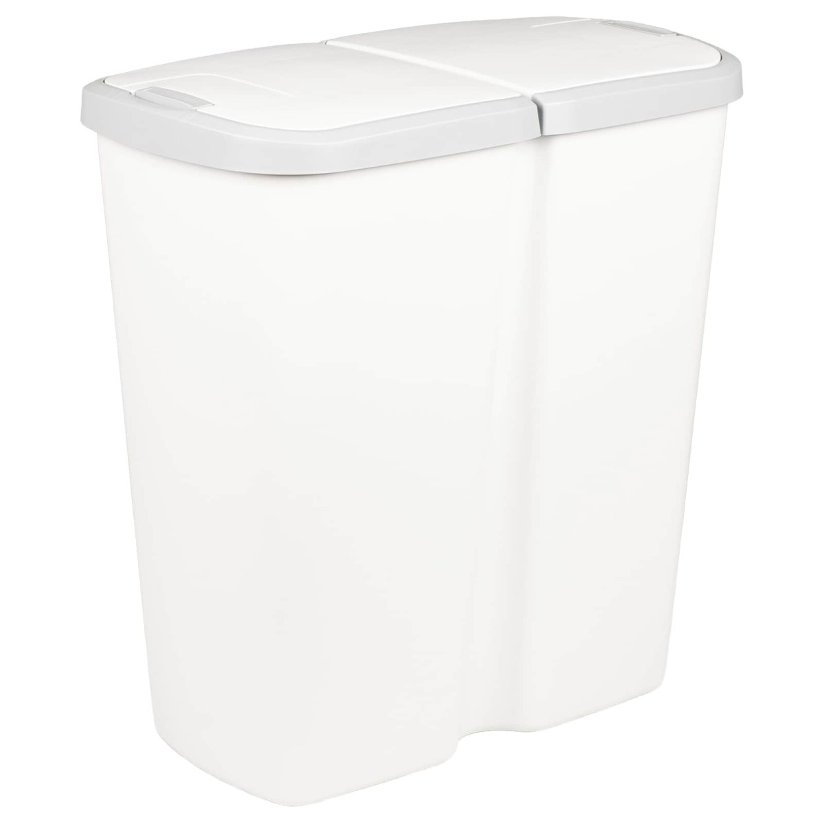 vidaXL Κάδος Αχρήστων Λευκό 48,5 x 28 x 51 εκ. PP