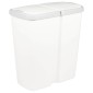 vidaXL Κάδος Αχρήστων Λευκό 48,5 x 28 x 51 εκ. PP