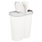 vidaXL Κάδος Αχρήστων Λευκό 48 x 30 x 51 εκ. PP