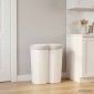 vidaXL Κάδος Αχρήστων Λευκό 48 x 30 x 51 εκ. PP