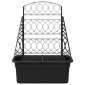 vidaXL Πλέγμα γλάστρας Ανθρακί 58 x 29 x 78 εκ. PP