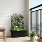 vidaXL Πλέγμα γλάστρας Ανθρακί 58 x 29 x 78 εκ. PP