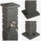 vidaXL Δεξαμενή Κήπου Ανθρακί 26 x 26 x 101 εκ. PE