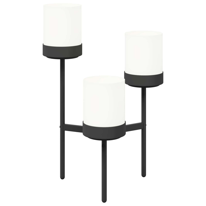 vidaXL Βάση Λουλουδιών Λευκό 54 x 49 x 81 εκ Πολυπροπυλένιο και Ατσάλι