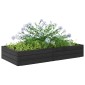 vidaXL Ανεβασμένο Κρεβάτι Μαύρο 151 x 75,5 x 25 εκ. PP