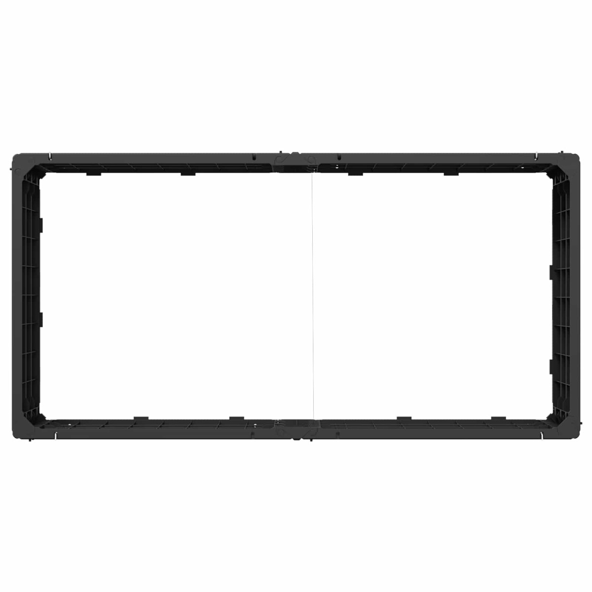 vidaXL Ανεβασμένο Κρεβάτι Μαύρο 151 x 75,5 x 25 εκ. PP