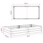 vidaXL Ανεβασμένο Κρεβάτι Μαύρο 151 x 75,5 x 25 εκ. PP