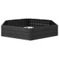 vidaXL Ανεβασμένο Κρεβάτι Μαύρο 148 x 129 x 25 εκ PP