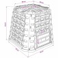 vidaXL Κομποστοποιητής κήπου Μαύρο 91 x 91 x 83 εκ. 100% PP