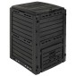 vidaXL Κομποστοποιητής κήπου Μαύρο 59,5 x 60 x 81,5 εκ. 280 l 100% PP