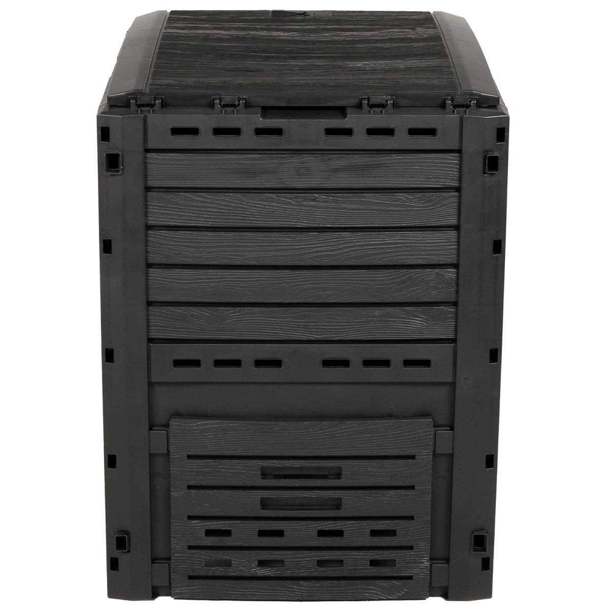 vidaXL Κομποστοποιητής κήπου Μαύρο 59,5 x 60 x 81,5 εκ. 280 l 100% PP