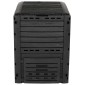 vidaXL Κομποστοποιητής κήπου Μαύρο 59,5 x 60 x 81,5 εκ. 280 l 100% PP