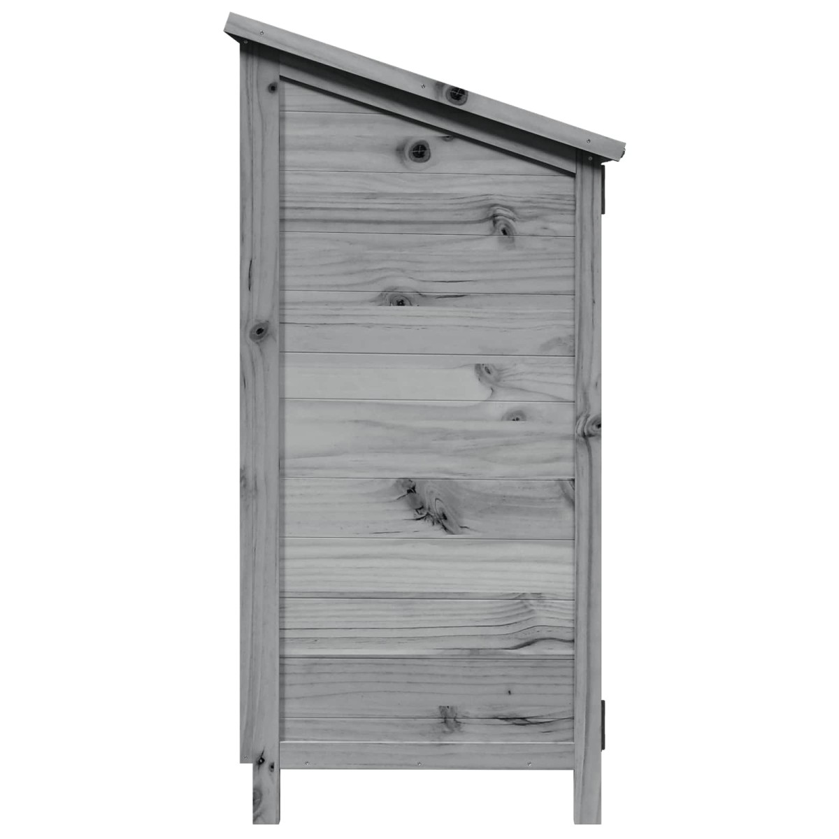 vidaXL Αποθήκη Κήπου Γκρι 59 x 56 x 113,5 εκ Στερεό Ξύλο Πεύκου
